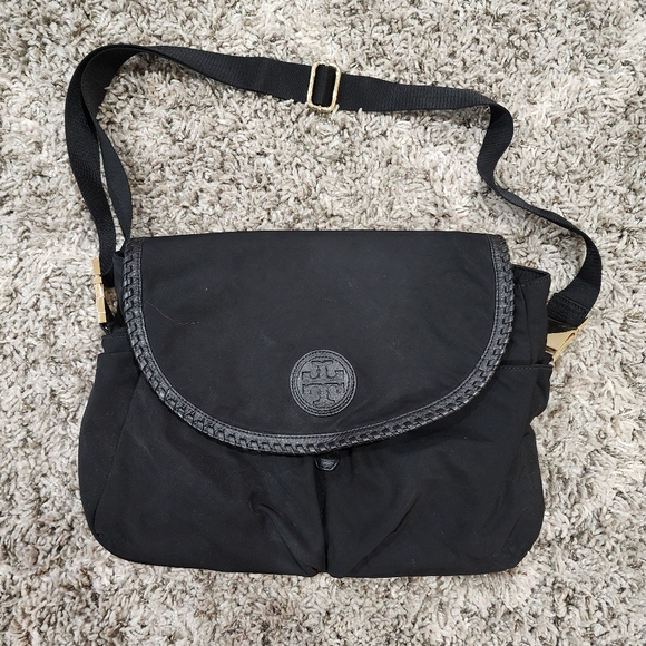 Tory Burch Nylon Black Crossbody Messenger Shoulder Diaper Bag - Picture 2 of 8